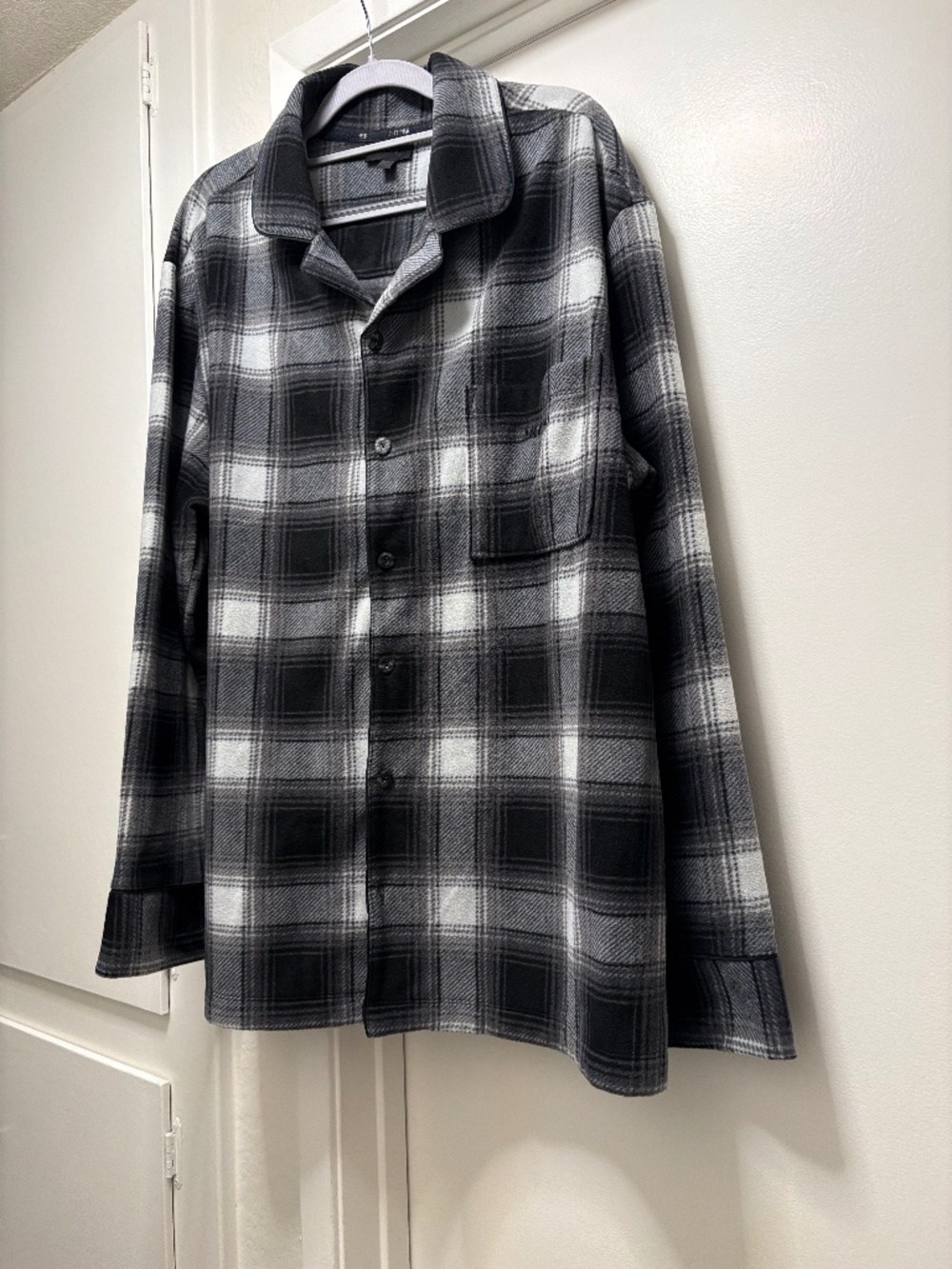 Skims flannel shirt (pajama top?) - size large